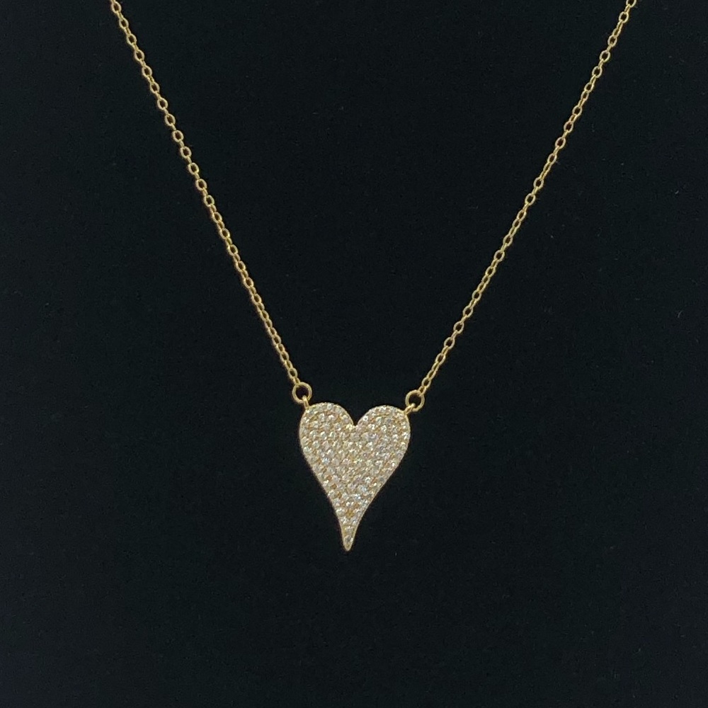 18k 0.83ct Heart Necklace - Picture 9 of 12